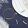 8Pcs 4 Style Brass Micro Pave Cubic Zirconia Beads ZIRC-CA0001-08-4