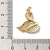Rack Plating Brass Micro Pave Cubic Zirconia Pendants KK-K377-31G-3