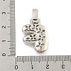 Brass Micro Pave Clear Cubic Zirconia Pendants KK-B099-01P-F-3