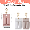 3Pcs PU Keychains KEYC-CL0001-49A-2