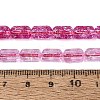 Crackle Transparent Glass Beads Strands GLAA-N068-05A-07-4