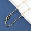 1/20 14K Gold Filled Rolo Chain Necklaces for Women Men NJEW-Z068-09G-3