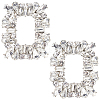 2Pcs Alloy Shoe Buckle Clips FIND-GF0002-79-1
