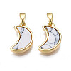 Real 18K Gold Plated Brass Pendants KK-N233-170A-01A-2