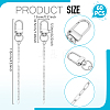 60Pcs Alloy Swivel Clasps HJEW-UN00116-3