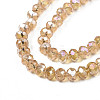 Electroplate Glass Beads Strands EGLA-A034-T8mm-B23-3