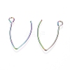 Ion Plating(IP) 304 Stainless Steel Earring Hooks X-STAS-L216-03A-M-2