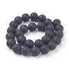 Natural Black Agate Beads Strands G-D543-14mm-2