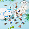  32pcs 8 colors Printed Alloy Connector Charms ENAM-TA0001-57-6