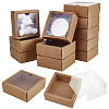 Foldable Square Paper Storage Gift Boxes CON-WH0110-42C-03-1