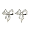 304 Stainless Steel with Rhinestone Stud Earrings EJEW-G400-07P-2