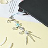 Glass & Alloy & Acrylic Mobile Straps HJEW-FS00006-8