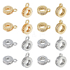 SUPERFINDINGS 16Pcs 4 Style Brass Micro Pave Cubic Zirconia Tube Bails KK-FH0007-20-1