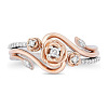 Alloy Micro Pave Cubic Zirconia Finger Rings FS-WGEF5D1-03-3