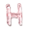 Transparent Resin Alphabet Pendants LS-RESI-C028-02H-2