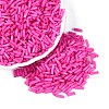 Baking Paint Glass Twist Bugle Beads SEED-C004-02S-1