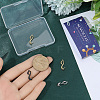 6Pcs 3 Colors Brass Peg Bails KK-SC0007-58-4