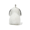Animal Theme Flocky Opaque Resin Pendants RESI-H042-01P-09-3