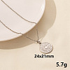 304 Stainless Steel Geometric Pendant Necklaces IQ6554-7-1