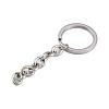 Polishing 304 Stainless Steel Split Key Rings STAS-H558-45P-1-1