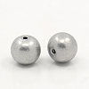 10MM Gray Aluminum Round Beads For Jewelry Making Embellishments DIY Craft X-ALUM-A001-10mm-1