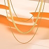 Stainless Steel 3 Layer Necklaces PW-WGEABAF-01-3