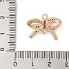 Brass Micro Pave Clear Cubic Zirconia Pendants KK-S388-03G-3