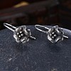 Thai Sterling Silver Dangle Earrings EJEW-BB32824-3