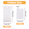 150Pcs Rectangle Paper One Pair Earring Display Cards with Hanging Hole CDIS-DC0001-02A-2