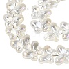 Baking Paint Electroplate Transparent Glass Beads Strands EGLA-Q136-03A-01-3