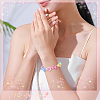 200Pcs Electroplated Opaque Resin Beads RESI-SP0001-59B-5