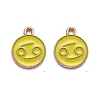 Alloy Enamel Pendants ENAM-S124-01B-14D-1