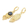 Rack Plating Brass Dangle Earrings for Women EJEW-M260-24G-3