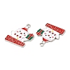 Christmas Alloy Enamel Pendants ENAM-D050-13A-02P-2