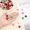 CHGCRAFT 120Pcs 10 Colors Spray Painted Wood Beads WOOD-CA0001-64-2