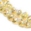 Electroplate Glass Beads Strands EGLA-D030-17-03-4
