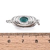 Brass Micro Pave Clear Cubic Zirconia Box Clasps KK-Q074-05P-4