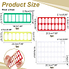 4Pcs 4 Styles Acrylic Divider Board AJEW-NB0005-95-2