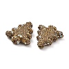 Christmas Tree Polymer Clay Rhinestone Beads CLAY-NH0001-14B-3