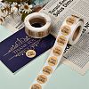 Self-Adhesive Kraft Paper Gift Tag Stickers DIY-G013-A18-5