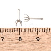 304 Stainless Steel Stud Earring Findings STAS-B091-02B-04P-3