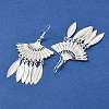 Silver Alloy Chandelier Earrings LS-EJEW-D092-02A-S-2