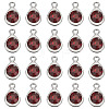 20Pcs Faceted Glass Charms RGLA-TADJ0001-01A-2