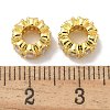 Rack Plating Brass Micro Pave Clear Cubic Zirconia European Beads KK-L224-034G-2