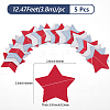 5Pcs Star Paper Flag Banners DIY-SP0003-82C-2