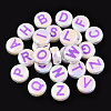 UV Plating Enamel Acrylic Beads PACR-N015-01B-2