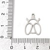 201 Stainless Steel Pendants STAS-F316-09P-3