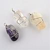 Natural & Synthetic Gemstone Pendants G-Q458-28-1