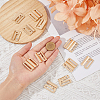 SUPERFINDINGS 8Pcs Alloy Bikini Clips FIND-FH0009-24LG-3