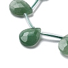 Natural Green Aventurine Beads Strands G-K382-C08-01-4